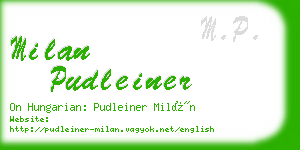 milan pudleiner business card